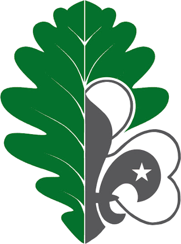 Logo La Quercia Scout ODV: foglia di quercia e giglio scout